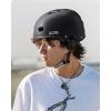 imageOutdoorMaster Skateboard Cycling Helmet  Two Removable Liners Ventilation MultiSport Scooter Roller Skate Inline Skating Rollerblading for Kids Youth ampamp AdultsBlack