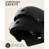 imageOutdoorMaster Skateboard Cycling Helmet  Two Removable Liners Ventilation MultiSport Scooter Roller Skate Inline Skating Rollerblading for Kids Youth ampamp AdultsBlack