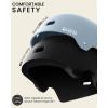 imageOutdoorMaster Skateboard Cycling Helmet  Two Removable Liners Ventilation MultiSport Scooter Roller Skate Inline Skating Rollerblading for Kids Youth ampamp AdultsMatte Crystal Blue