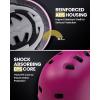 imageOutdoorMaster Skateboard Cycling Helmet  Two Removable Liners Ventilation MultiSport Scooter Roller Skate Inline Skating Rollerblading for Kids Youth ampamp AdultsPink
