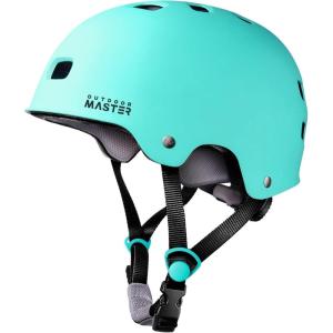 imageOutdoorMaster Skateboard Cycling Helmet  Two Removable Liners Ventilation MultiSport Scooter Roller Skate Inline Skating Rollerblading for Kids Youth ampamp Adultsmint Green