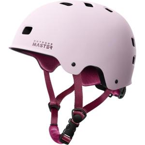 imageOutdoorMaster Skateboard Cycling Helmet  Two Removable Liners Ventilation MultiSport Scooter Roller Skate Inline Skating Rollerblading for Kids Youth ampamp AdultsMisty Sakura