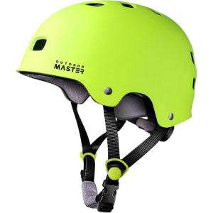 imageOutdoorMaster Skateboard Cycling Helmet  Two Removable Liners Ventilation MultiSport Scooter Roller Skate Inline Skating Rollerblading for Kids Youth ampamp AdultsLemon
