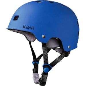 imageOutdoorMaster Skateboard Cycling Helmet  Two Removable Liners Ventilation MultiSport Scooter Roller Skate Inline Skating Rollerblading for Kids Youth ampamp AdultsDeep Blue