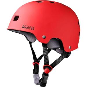 imageOutdoorMaster Skateboard Cycling Helmet  Two Removable Liners Ventilation MultiSport Scooter Roller Skate Inline Skating Rollerblading for Kids Youth ampamp AdultsRed