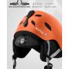 imageOutdoorMaster Kelvin Ski Helmet  Snowboard Helmet for Men Women ampamp YouthMatte Orange