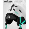 imageOutdoorMaster Kelvin Ski Helmet  Snowboard Helmet for Men Women ampamp YouthWhiteTeal