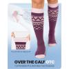 imageOutdoorMaster Unisex Ski SocksSkiing and Snowboarding Socks for Men ampamp Women with Over the Calf DesignNonSlip CuffApurple