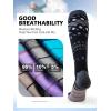 imageOutdoorMaster Unisex Ski SocksSkiing and Snowboarding Socks for Men ampamp Women with Over the Calf DesignNonSlip CuffBlack
