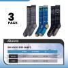 imageOutdoorMaster Unisex Ski SocksSkiing and Snowboarding Socks for Men ampamp Women with Over the Calf DesignNonSlip CuffBlackgrayblue