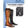 imageOutdoorMaster Unisex Ski SocksSkiing and Snowboarding Socks for Men ampamp Women with Over the Calf DesignNonSlip CuffGray