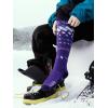 imageOutdoorMaster Unisex Ski SocksSkiing and Snowboarding Socks for Men ampamp Women with Over the Calf DesignNonSlip CuffPurple Blue