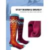 imageOutdoorMaster Unisex Ski SocksSkiing and Snowboarding Socks for Men ampamp Women with Over the Calf DesignNonSlip CuffVermilion