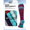 imageOutdoorMaster Unisex Ski SocksSkiing and Snowboarding Socks for Men ampamp Women with Over the Calf DesignNonSlip CuffVermilion