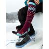 imageOutdoorMaster Unisex Ski SocksSkiing and Snowboarding Socks for Men ampamp Women with Over the Calf DesignNonSlip CuffVermilion