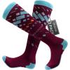 imageOutdoorMaster Unisex Ski SocksSkiing and Snowboarding Socks for Men ampamp Women with Over the Calf DesignNonSlip CuffVermilion