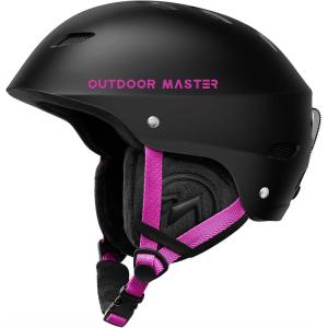 imageOutdoorMaster Kelvin Ski Helmet  Snowboard Helmet for Men Women ampamp YouthBlackPink