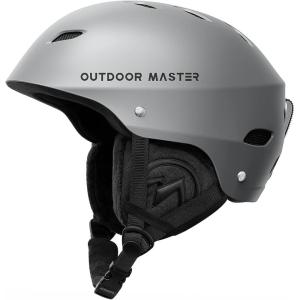 imageOutdoorMaster Kelvin Ski Helmet  Snowboard Helmet for Men Women ampamp YouthGray