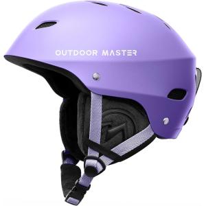 imageOutdoorMaster Kelvin Ski Helmet  Snowboard Helmet for Men Women ampamp YouthMatte Purple