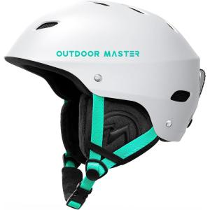 imageOutdoorMaster Kelvin Ski Helmet  Snowboard Helmet for Men Women ampamp YouthWhiteTeal
