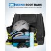 imageOutdoorMaster Boot Bag  50L Ski Boots and Snowboard Boots Bag Excellent for Travel with Waterproof Exterior ampamp Bottom  for Men Women and YouthDark Black