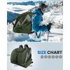 imageOutdoorMaster Boot Bag  50L Ski Boots and Snowboard Boots Bag Excellent for Travel with Waterproof Exterior ampamp Bottom  for Men Women and YouthPolar Bear  Green