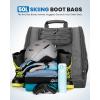 imageOutdoorMaster Boot Bag  50L Ski Boots and Snowboard Boots Bag Excellent for Travel with Waterproof Exterior ampamp Bottom  for Men Women and YouthPolar Bear  Gray