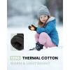 imageOutdoorMaster Kids Ski Snow Gloves 3M Thinsulate Winter Windproof Waterproof Thermal Gloves for Boys ampamp Girls Fits Youth Winter Sports Skiing SnowboardBlack