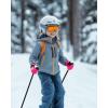 imageOutdoorMaster Kids Ski Snow Gloves 3M Thinsulate Winter Windproof Waterproof Thermal Gloves for Boys ampamp Girls Fits Youth Winter Sports Skiing SnowboardPink