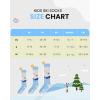 imageOutdoorMaster Kids Ski Socks Over the Calf Design Warm Thermal Snowboard Skating Socks for Boys ampamp GirlsA Blue Yellow2grey Blue2
