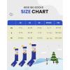 imageOutdoorMaster Kids Ski Socks Over the Calf Design Warm Thermal Snowboard Skating Socks for Boys ampamp GirlsA Blue Yellowgrey Bluegray