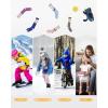 imageOutdoorMaster Kids Ski Socks Over the Calf Design Warm Thermal Snowboard Skating Socks for Boys ampamp GirlsA Gray2purplepink Gray