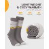 imageOutdoorMaster Kids Ski Socks Over the Calf Design Warm Thermal Snowboard Skating Socks for Boys ampamp GirlsA Gray2purplepink Gray