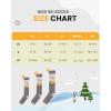 imageOutdoorMaster Kids Ski Socks Over the Calf Design Warm Thermal Snowboard Skating Socks for Boys ampamp GirlsA Grayblue Yellow