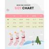 imageOutdoorMaster Kids Ski Socks Over the Calf Design Warm Thermal Snowboard Skating Socks for Boys ampamp GirlsA Pink Graypurple