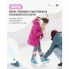 imageOutdoorMaster Kids Ski Socks Over the Calf Design Warm Thermal Snowboard Skating Socks for Boys ampamp GirlsA Purplegray