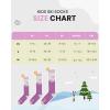 imageOutdoorMaster Kids Ski Socks Over the Calf Design Warm Thermal Snowboard Skating Socks for Boys ampamp GirlsA Purplegray