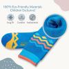imageOutdoorMaster Kids Ski Socks Over the Calf Design Warm Thermal Snowboard Skating Socks for Boys ampamp GirlsBlue Sky