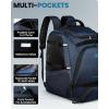 imageOutdoorMaster Ski Boot Bag 50L Waterproof Snowboard Bag for Air Travel Travel Boot Backpack for Ski Helmet Goggles Gloves Skis Snowboard ampamp Accessories for Men Women and Youth  BlackBlue