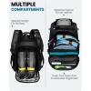 imageOutdoorMaster Ski Boot Bag 50L Waterproof Snowboard Bag for Air Travel Travel Boot Backpack for Ski Helmet Goggles Gloves Skis Snowboard ampamp Accessories for Men Women and Youth  BlackBlack