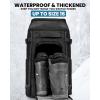 imageOutdoorMaster Ski Boot Bag 65L Snowboard Boots Travel Backpack for Helmet Ski Shoes Goggles Gloves and Accessories Waterproof Exterior ampamp BottomBlack
