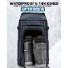 imageOutdoorMaster Ski Boot Bag 65L Snowboard Boots Travel Backpack for Helmet Ski Shoes Goggles Gloves and Accessories Waterproof Exterior ampamp BottomBlue
