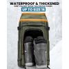 imageOutdoorMaster Ski Boot Bag 65L Snowboard Boots Travel Backpack for Helmet Ski Shoes Goggles Gloves and Accessories Waterproof Exterior ampamp BottomGreen