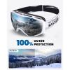 imageOutdoorMaster Ski Goggles with Cover Snowboard Snow Goggles OTG AntiFogAdult A02 Vlt 95
