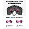 imageOutdoorMaster Ski Goggles with Cover Snowboard Snow Goggles OTG AntiFogAdult Pink Vlt 42