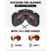 imageOutdoorMaster Ski Goggles with Cover Snowboard Snow Goggles OTG AntiFogAdult Red Vlt 52
