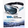 imageOutdoorMaster Ski Goggles with Cover Snowboard Snow Goggles OTG AntiFogYouth Blue Vlt 42