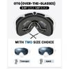 imageOutdoorMaster Ski Goggles with Cover Snowboard Snow Goggles OTG AntiFogYouth Blue Vlt 42