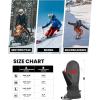 imageOutdoorMaster Ski Mittens for Women ampamp Men Waterproof ampamp Windproof Ski Gloves Winter Warm Snowboarding GlovesBlackGray