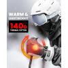 imageOutdoorMaster Ski Mittens for Women ampamp Men Waterproof ampamp Windproof Ski Gloves Winter Warm Snowboarding GlovesBlackWhite